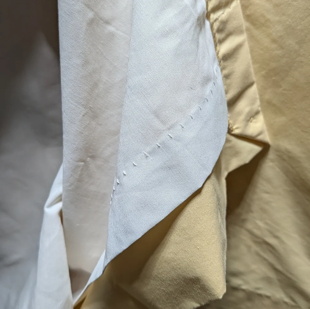 Croscill Curtain Panels Pair (2) Sunshine Yellow Cottagecore 86 x 39” Drapes EUC